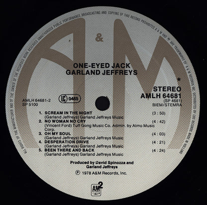 Garland Jeffreys : One-Eyed Jack (LP, Album)