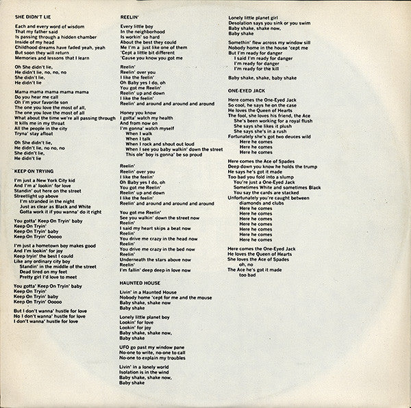 Garland Jeffreys : One-Eyed Jack (LP, Album)