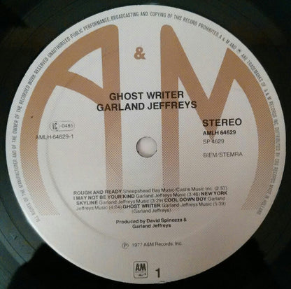Garland Jeffreys : Ghost Writer (LP, Album, RE, Gat)