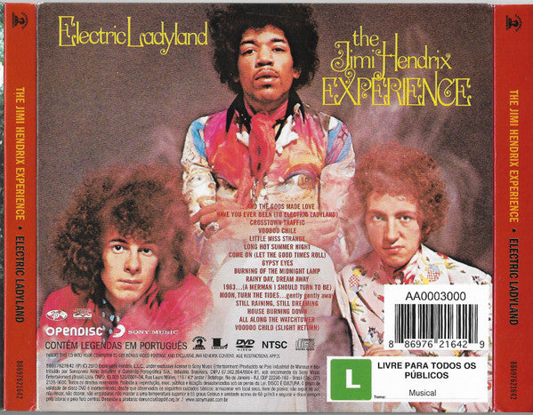 The Jimi Hendrix Experience : Electric Ladyland (CD, Album, RE, RM, Dig + DVD, NTSC)