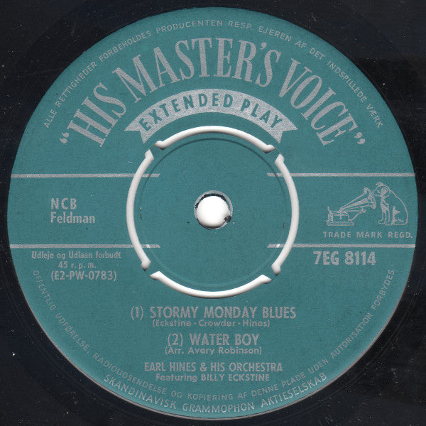 Earl Hines And His Orchestra Featuring Billy Eckstine With Madeline Green And The Three Varieties : Earl And Billy (7", EP)