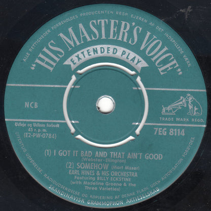 Earl Hines And His Orchestra Featuring Billy Eckstine With Madeline Green And The Three Varieties : Earl And Billy (7", EP)