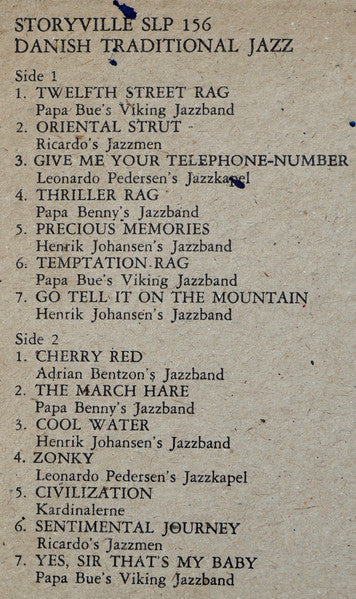 Various : Danish Traditional Jazz (LP, Comp)