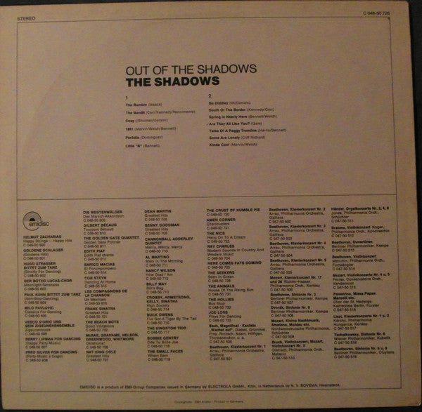 The Shadows : Out Of The Shadows (LP, Album)