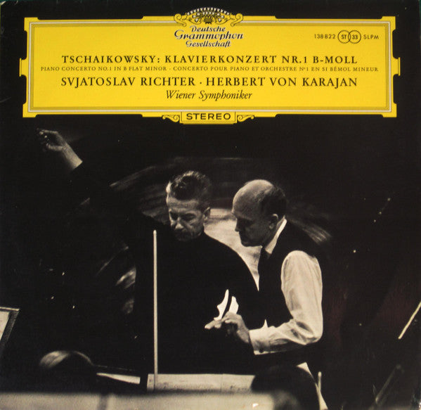 Pyotr Ilyich Tchaikovsky, Sviatoslav Richter, Herbert Von Karajan, Wiener Symphoniker : Klavierkonzert Nr. 1 B-Moll (LP, RE)