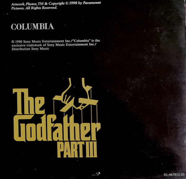 Carmine Coppola : The Godfather Part III (Music From The Original Motion Picture Soundtrack) (LP, Album)