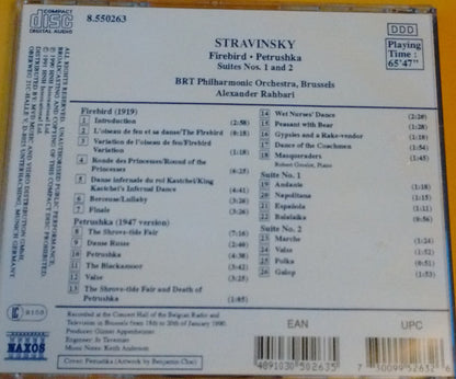 Igor Stravinsky, Belgian Radio And Television Philharmonic Orchestra, Alexander Rahbari : Firebird • Petrushka • Suites Nos. 1 And 2 (CD, Album)