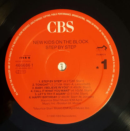 New Kids On The Block : Step By Step (LP, Album)