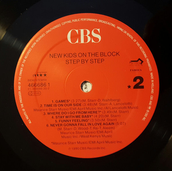 New Kids On The Block : Step By Step (LP, Album)