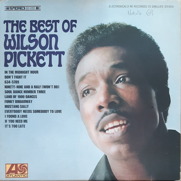Wilson Pickett : The Best Of Wilson Pickett (LP, Album, Comp, RE, RP)