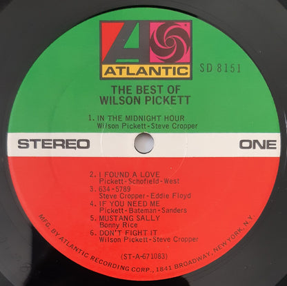 Wilson Pickett : The Best Of Wilson Pickett (LP, Album, Comp, RE, RP)