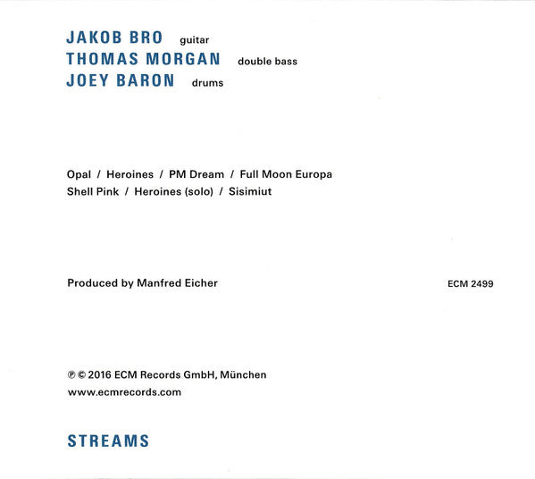 Jakob Bro : Streams (CD, Album)