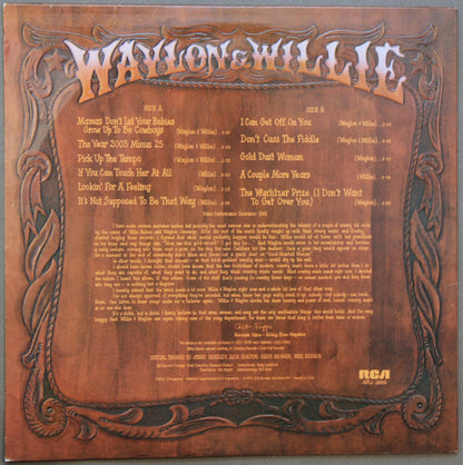 Waylon Jennings & Willie Nelson : Waylon & Willie (LP, Album)
