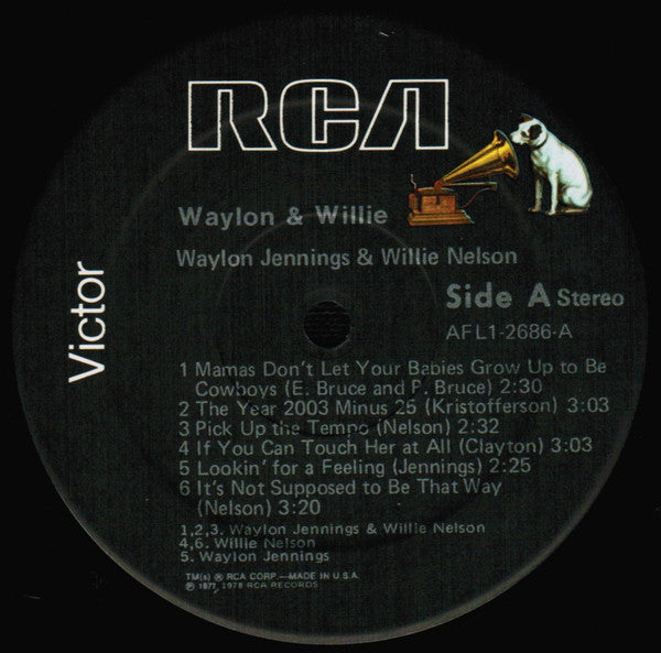 Waylon Jennings & Willie Nelson : Waylon & Willie (LP, Album)