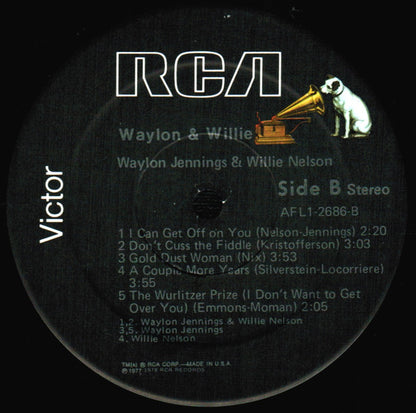 Waylon Jennings & Willie Nelson : Waylon & Willie (LP, Album)