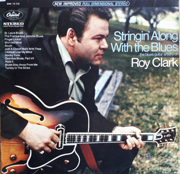 Roy Clark : Stringin' Along With The Blues (LP, Album)