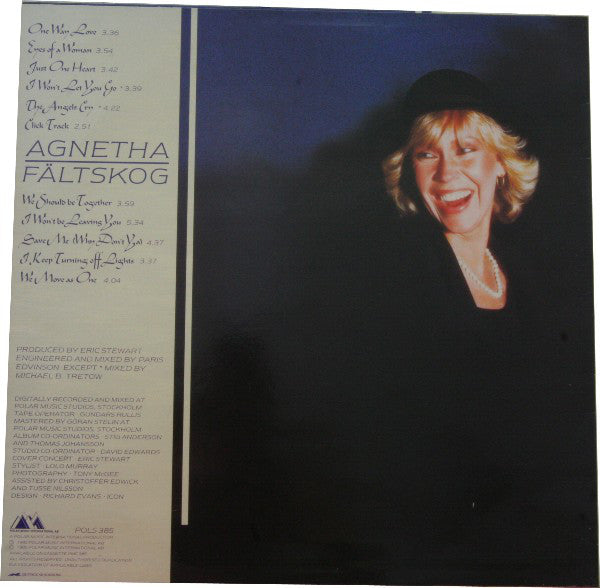 Agnetha Fältskog : Eyes Of A Woman (LP, Album)