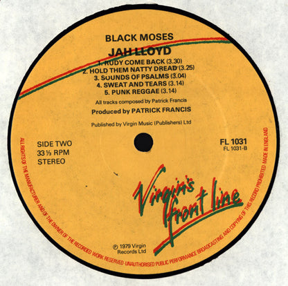Jah Lloyd : Black Moses (LP, Album)