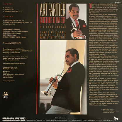 Art Farmer : Something To Live For - The Music Of Billy Strayhorn (LP, Album)