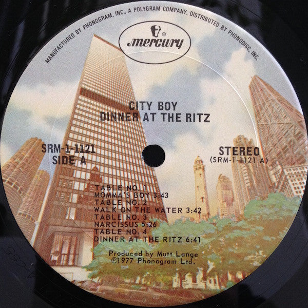 City Boy : Dinner At The Ritz (LP, Album, San)