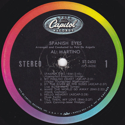 Al Martino : Spanish Eyes (LP, Scr)