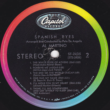 Al Martino : Spanish Eyes (LP, Scr)