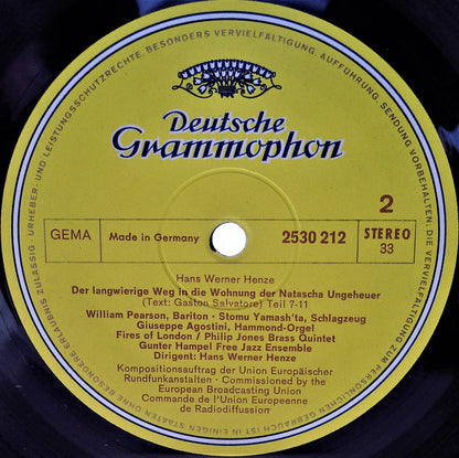 Hans Werner Henze : Der Langwierige Weg In Die Wohnung Der Natascha Ungeheuer (LP)