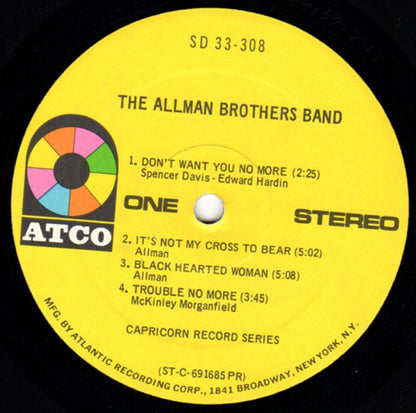 The Allman Brothers Band : The Allman Brothers Band (LP, Album, PR )