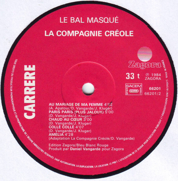 La Compagnie Créole : Le Bal Masqué (LP, Album)