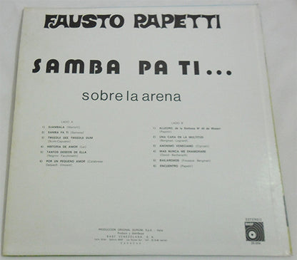 Fausto Papetti : Sobre La Arena (LP, Album)