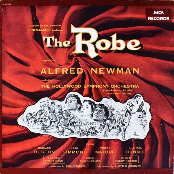 Alfred Newman Conducting Hollywood Symphony Orchestra : The Robe (LP, Album, RE, RP)