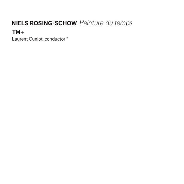 TM+, Niels Rosing-Schow : Peinture Du Temps (CD, Album)