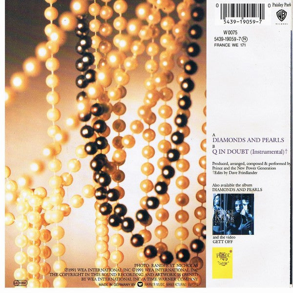 Prince & The New Power Generation : Diamonds & Pearls (7", Single, Sol)