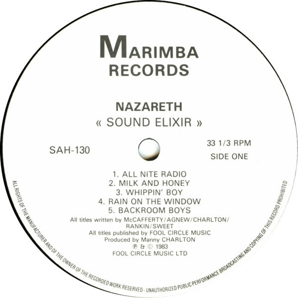 Nazareth (2) : Sound elixir (LP, Album)