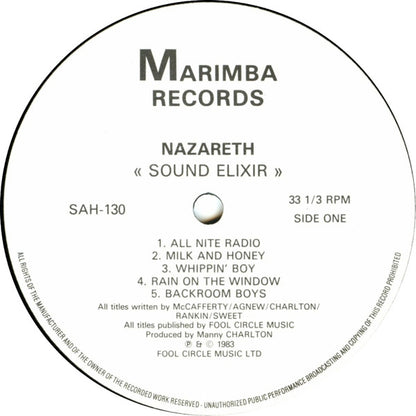 Nazareth (2) : Sound elixir (LP, Album)