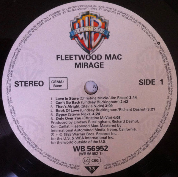 Fleetwood Mac : Mirage (LP, Album)