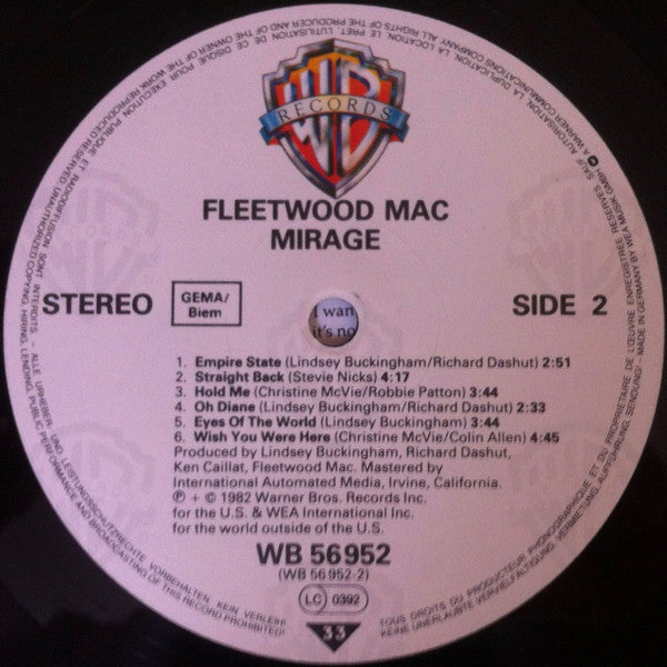 Fleetwood Mac : Mirage (LP, Album)