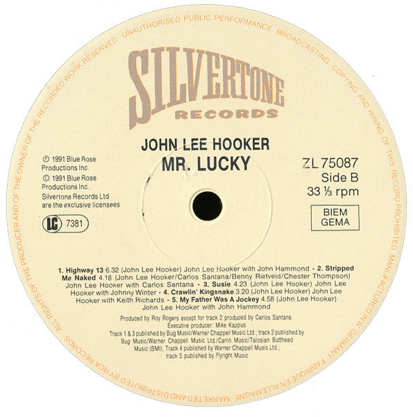 John Lee Hooker : Mr. Lucky (LP, Album)