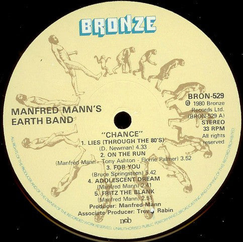 Manfred Mann's Earth Band : Chance (LP, Album)