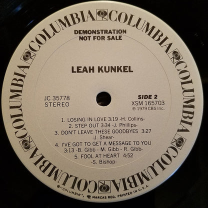 Leah Kunkel : Leah Kunkel (LP, Album, Promo)