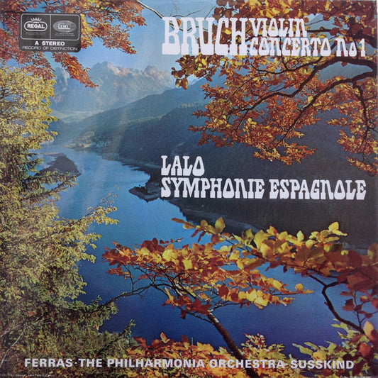 Christian Ferras, Max Bruch, Édouard Lalo, Philharmonia Orchestra - Walter Susskind : Bruch: Violin Concerto No 1 - Lalo: Symphonie Espagnole (LP, RE)