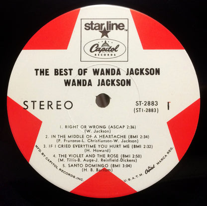 Wanda Jackson : The Best Of Wanda Jackson (LP, Comp, RP)