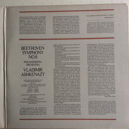 Philharmonia Orchestra, Vladimir Ashkenazy / Ludwig van Beethoven : Symphonies No. 5 And No. 6 (2xLP, Album)