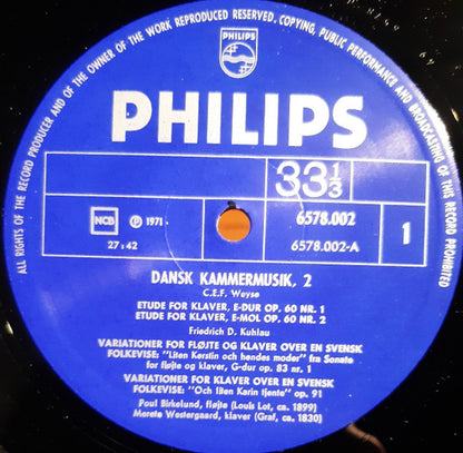 Merete Westergaard, Poul Birkelund : Dansk Kammermusik 2 (LP)