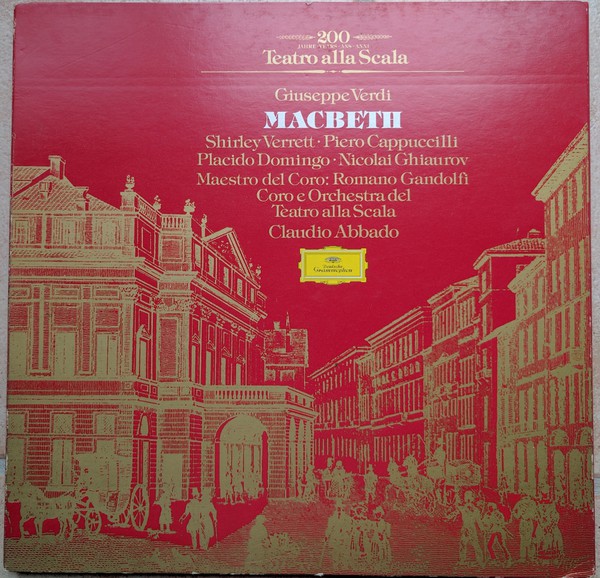 Giuseppe Verdi - Shirley Verrett, Piero Cappuccilli, Placido Domingo, Nicolai Ghiaurov, Coro Del Teatro Alla Scala E Orchestra Del Teatro Alla Scala, Claudio Abbado : Macbeth (3xLP + Box)