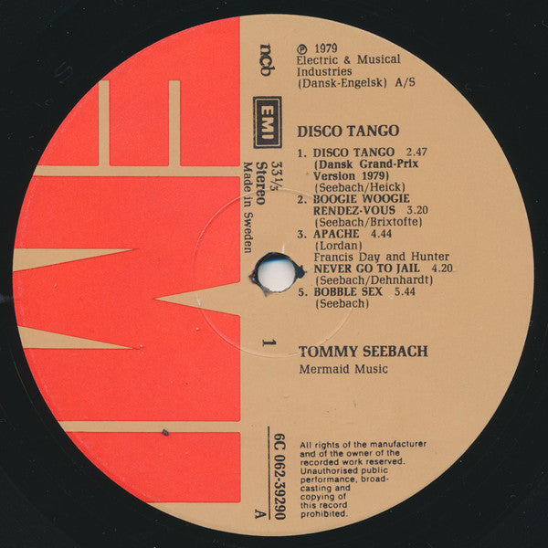 Tommy Seebach : Disco Tango (LP, Album)