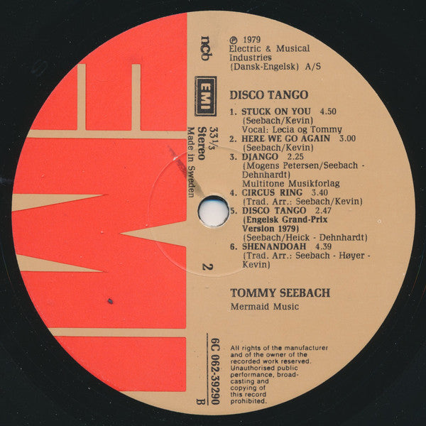 Tommy Seebach : Disco Tango (LP, Album)