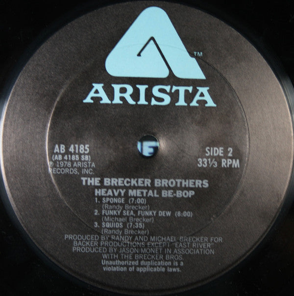 The Brecker Brothers : Heavy Metal Be-Bop (LP, Album, Ter)