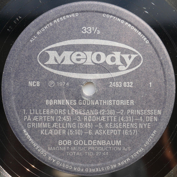 Bob Goldenbaum : Børnenes Godnathistorier + Palle Alene I Verden (LP, Album)