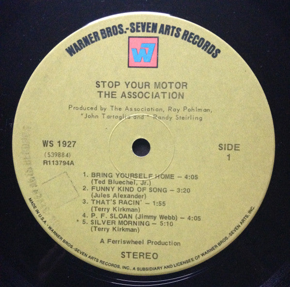 The Association (2) : Stop Your Motor (LP, Album, Club, RCA)